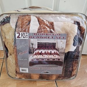 Twin Borrego blanket 2 piece set